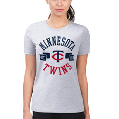 Minnesota Twins G-III 4Her by Carl Banks Women's Super-Slim Fit Lightweight City Graphic T-Shirt - MLB T-shirts