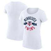 Minnesota Twins G-III 4Her by Carl Banks Women's Super-Slim Fit Lightweight City Graphic T-Shirt - MLB T-shirts