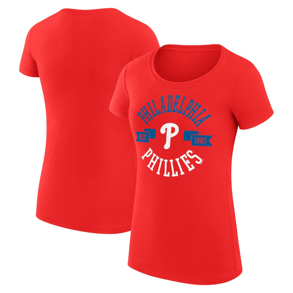 Philadelphia Phillies G-III 4Her by Carl Banks Women's Super-Slim Fit Lightweight City Graphic T-Shirt - MLB T-shirts