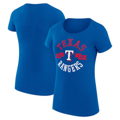 Texas Rangers G-III 4Her by Carl Banks Women's Super-Slim Fit Lightweight City Graphic T-Shirt - MLB T-shirts