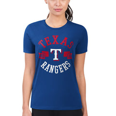 Texas Rangers G-III 4Her by Carl Banks Women's Super-Slim Fit Lightweight City Graphic T-Shirt - MLB T-shirts