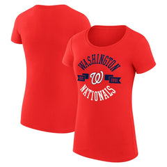Washington Nationals G-III 4Her by Carl Banks Women's Super-Slim Fit Lightweight City Graphic T-Shirt - MLB T-shirts