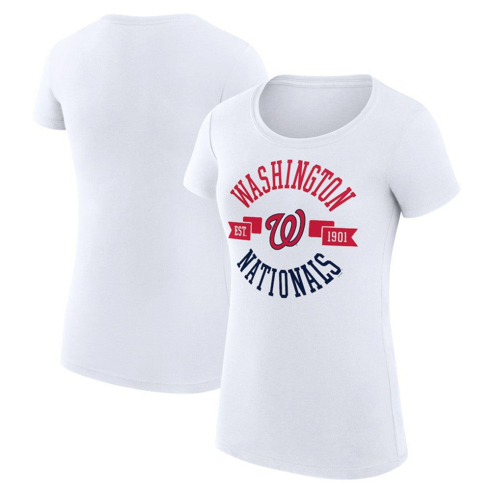 Washington Nationals G-III 4Her by Carl Banks Women's Super-Slim Fit Lightweight City Graphic T-Shirt - MLB T-shirts
