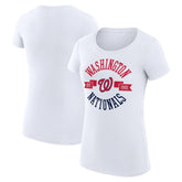 Washington Nationals G-III 4Her by Carl Banks Women's Super-Slim Fit Lightweight City Graphic T-Shirt - MLB T-shirts