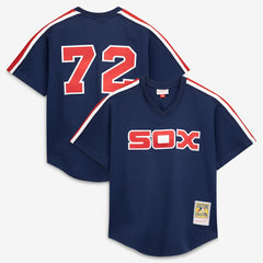 Carlton Fisk Chicago White Sox Mitchell & Ness Authentic Batting Practice Jersey - MLB Jerseys