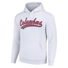 Columbus Blue Jackets Starter Tailsweep Fleece Tri-Blend Pullover Hoodie - NHL Hoodies