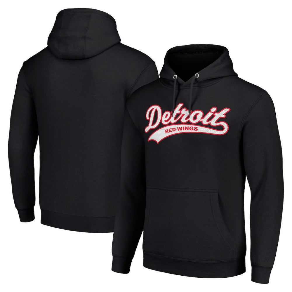 Detroit Red Wings Starter Tailsweep Fleece Tri-Blend Pullover Hoodie - NHL Hoodies
