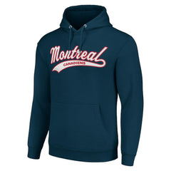 Montreal Canadiens Starter Tailsweep Fleece Tri-Blend Pullover Hoodie - NHL Hoodies