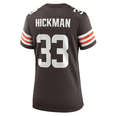 Cleveland Browns Ronnie Hickman Women's Team Game Jersey | NFL Discount