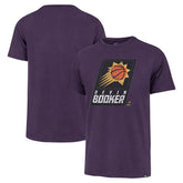 Purple Devin Booker Phoenix Suns '47 Player Logo Vintage T-Shirt | NBA