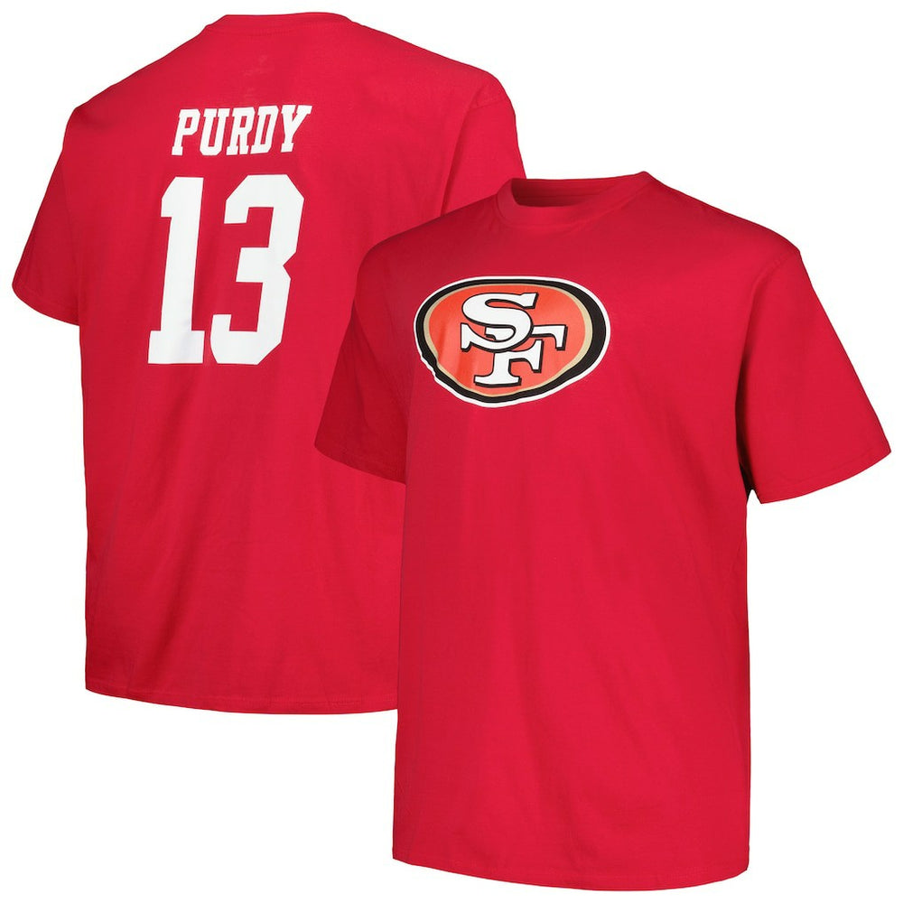 San Francisco 49ers Brock Purdy Big & Tall Player Name & Number T-Shirt | NFL Online