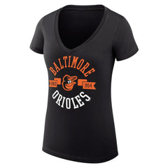 Baltimore Orioles G-III 4Her by Carl Banks Women's Super-Slim Fit Lightweight City Graphic V-Neck T-Shirt - MLB T-shirts
