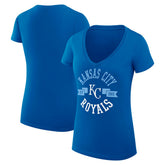 Kansas City Royals G-III 4Her by Carl Banks Women's Super-Slim Fit Lightweight City Graphic V-Neck T-Shirt - MLB T-shirts