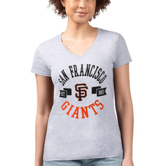 San Francisco Giants G-III 4Her by Carl Banks Women's Super-Slim Fit Lightweight City Graphic V-Neck T-Shirt - MLB T-shirts