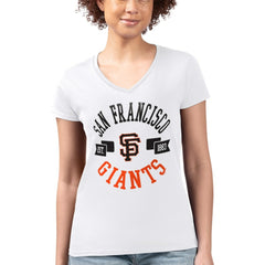 San Francisco Giants G-III 4Her by Carl Banks Women's Super-Slim Fit Lightweight City Graphic V-Neck T-Shirt - MLB T-shirts