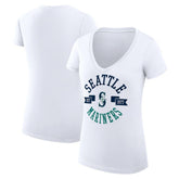 Seattle Mariners G-III 4Her by Carl Banks Women's Super-Slim Fit Lightweight City Graphic V-Neck T-Shirt - MLB T-shirts