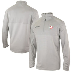 Heather Gray Atlanta Hawks Omni-Wick Rockin' It Quarter-Zip Pullover Top | NBA