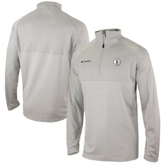Heather Gray Brooklyn Nets Omni-Wick Rockin' It Quarter-Zip Pullover Top | NBA