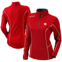 Red Atlanta Hawks Women's Omni-Wick Shotgun Quarter-Zip Pullover Top | NBA