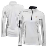 White Cleveland Cavaliers Women's Omni-Wick Shotgun Quarter-Zip Pullover Top sale | NBA