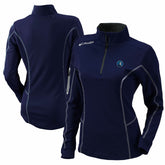 Navy Minnesota Timberwolves Women's Omni-Wick Shotgun Quarter-Zip Pullover Top | NBA