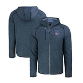 New York Mets Cutter & Buck Stars & Stripes Mainsail Sweater-Knit Full-Zip Hoodie - MLB Hoodies