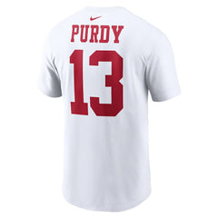 San Francisco 49ers Brock Purdy Player Name & Number T-Shirt | NFL Outlet