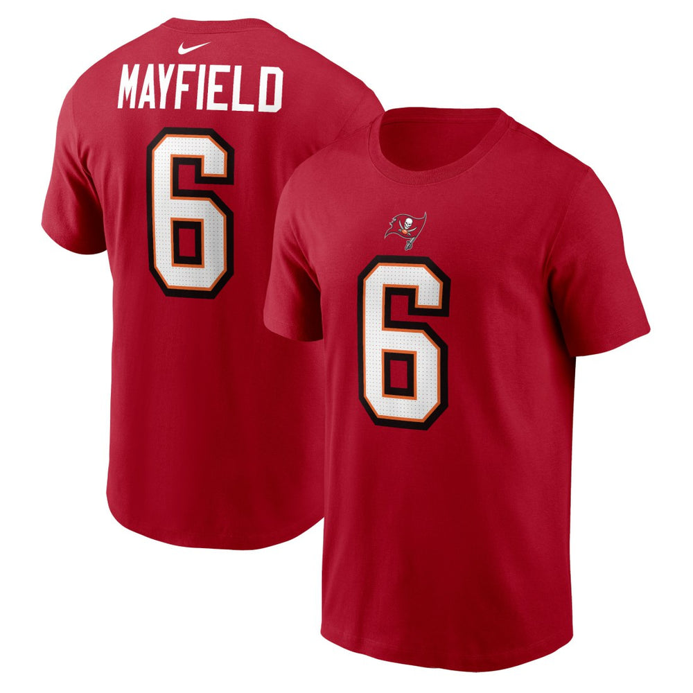 Tampa Bay Buccaneers Baker Mayfield Player Name & Number T-Shirt | NFL US
