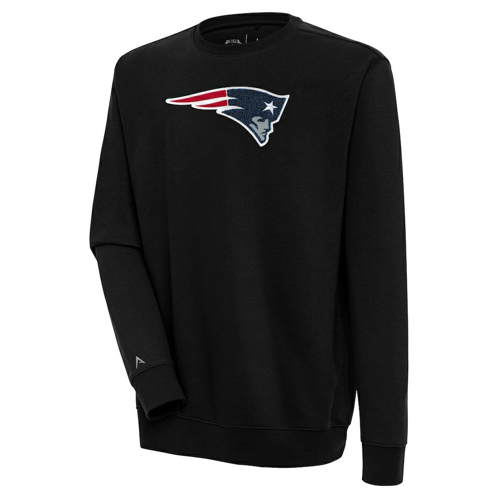 New England Patriots Antigua Victory Crewneck Pullover Sweatshirt | NFL On sale