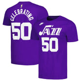 Purple Utah Jazz Unisex 50th Anniversary T-Shirt | NBA
