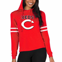 Cincinnati Reds Concepts Sport Women's Marathon Lightweight Lounge Pullover Hoodie - MLB Hoodies