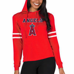 Los Angeles Angels Concepts Sport Women's Marathon Lightweight Lounge Pullover Hoodie - MLB Hoodies