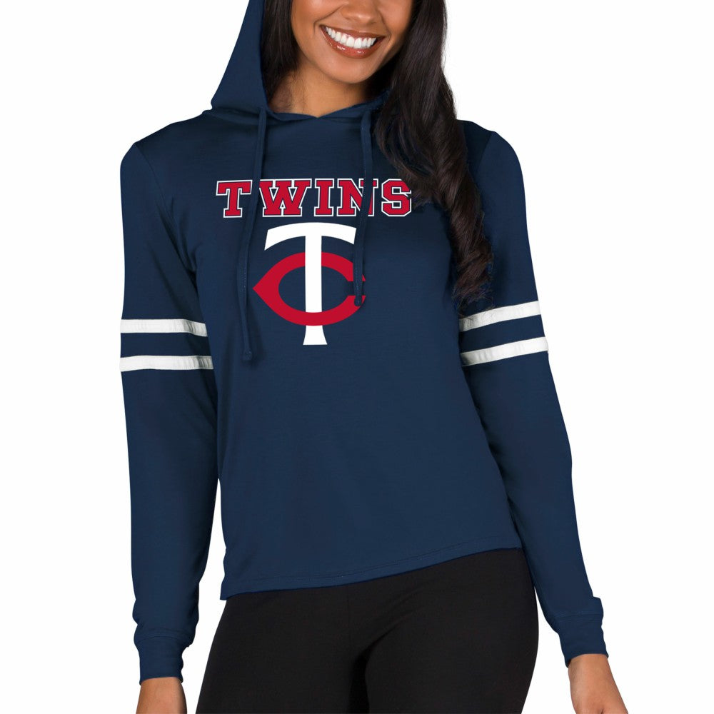 Minnesota Twins Concepts Sport Women's Marathon Lightweight Lounge Pullover Hoodie - MLB Hoodies