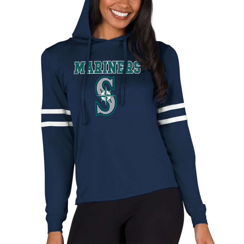 Seattle Mariners Concepts Sport Women's Marathon Lightweight Lounge Pullover Hoodie - MLB Hoodies