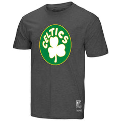 Heather Gray Boston Celtics Unisex Hardwood Classics MVP Throwback Logo T-Shirt | NBA