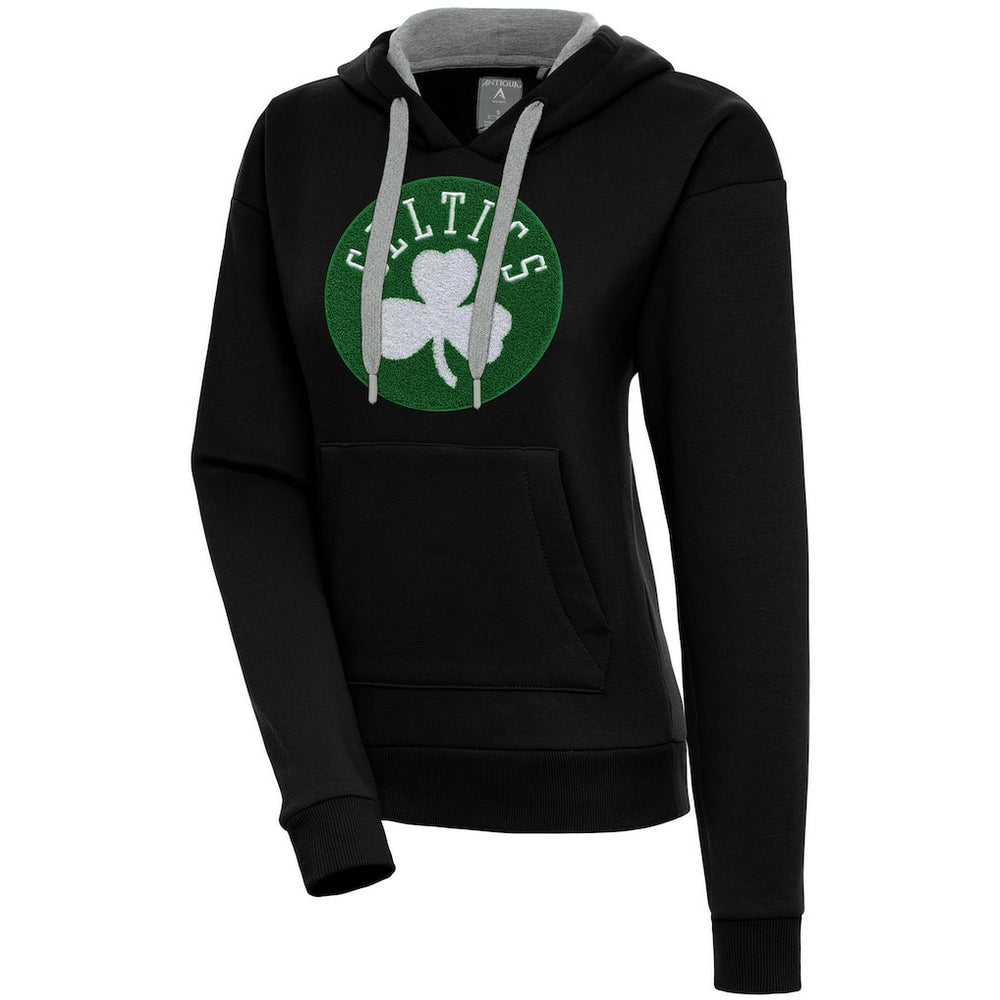 Black Boston Celtics Antigua Women's Victory Pullover Hoodie | NBA