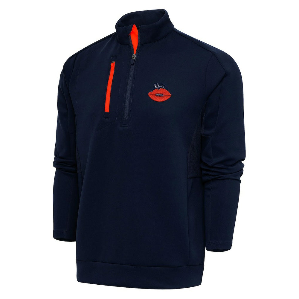 Chicago Bears Adult Throwback Logo Generation Quarter-Zip Pullover Top | NFL Outlet