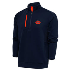 Chicago Bears Adult Throwback Logo Generation Quarter-Zip Pullover Top | NFL Outlet