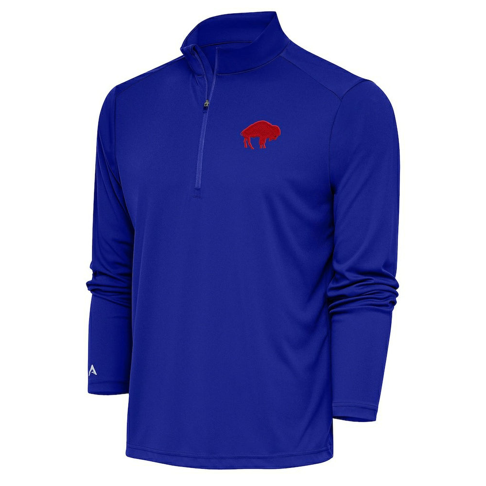 Buffalo Bills Adult Throwback Logo Tribute Quarter-Zip Pullover | NFL Hot