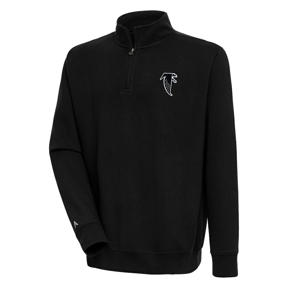 Atlanta Falcons Adult Throwback Logo Victory Quarter-Zip Pullover Top | NFL Sale