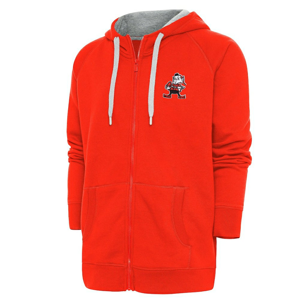 Cleveland Browns Adult Throwback Logo Victory Full-Zip Hoodie | NFL Hot