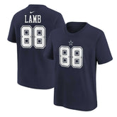 Dallas Cowboys CeeDee Lamb Preschool Player Name & Number T-Shirt | NFL Discount
