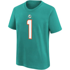 Miami Dolphins Tua Tagovailoa Youth Player Name & Number T-Shirt | NFL New