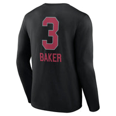 Arizona Cardinals Budda Baker Team Wordmark Player Name & Number Long Sleeve T-Shirt | NFL Outlet