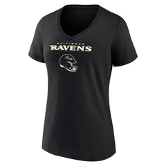 Baltimore Ravens Zay Flowers Women's Team Wordmark Player Name & Number V-Neck T-Shirt | NFL Hot