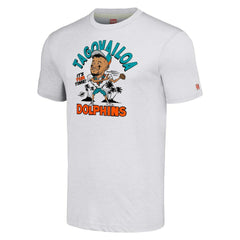 Miami Dolphins Tua Tagovailoa Homage Unisex Caricature Player Tri-Blend T-Shirt | NFL US