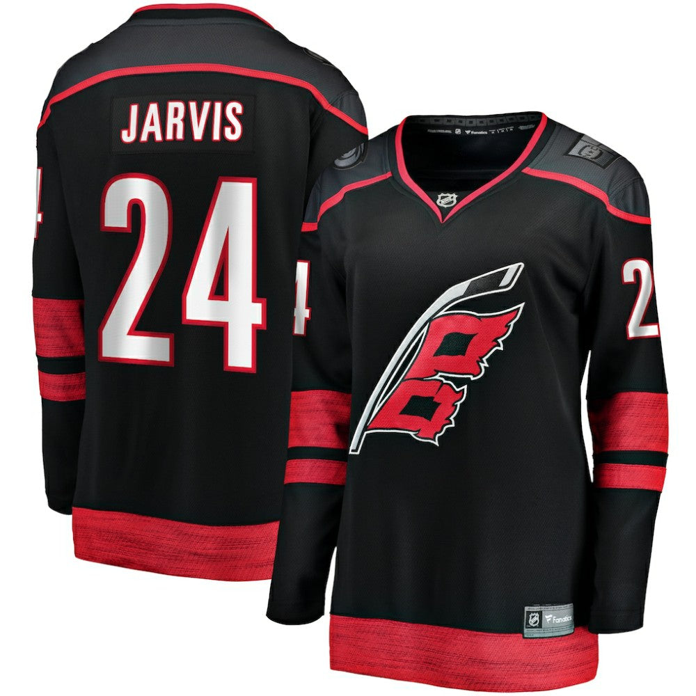 Seth Jarvis Carolina Hurricanes Fanatics Women's Home Breakaway Player Jersey - NHL Jerseys