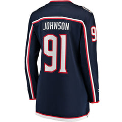 Kent Johnson Columbus Blue Jackets Fanatics Women's Home Breakaway Player Jersey - NHL Jerseys