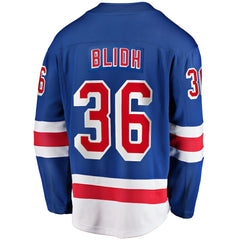 Anton Blidh New York Rangers Fanatics Home Breakaway Jersey - NHL Jerseys