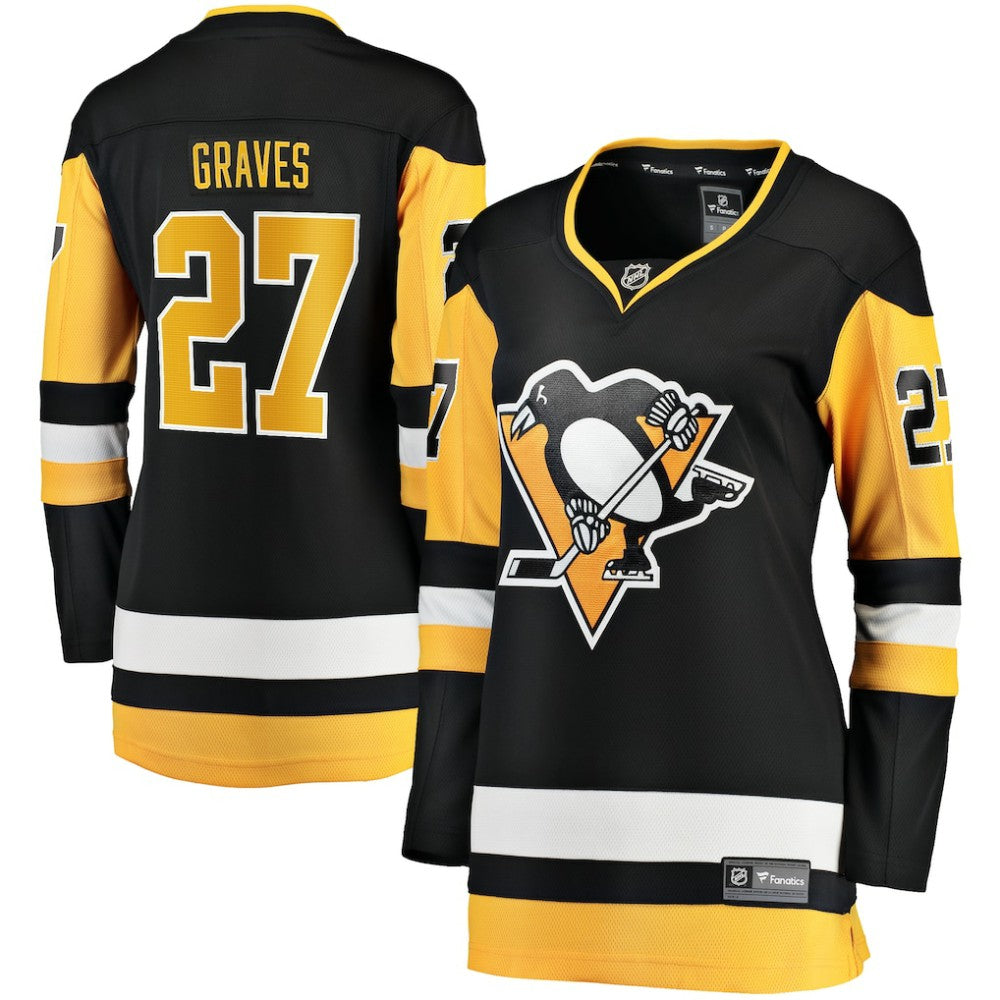 Ryan Graves Pittsburgh Penguins Fanatics Women's Home Breakaway Player Jersey - NHL Jerseys